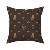 Louis American Bulldog Luxury Dog Attire Print