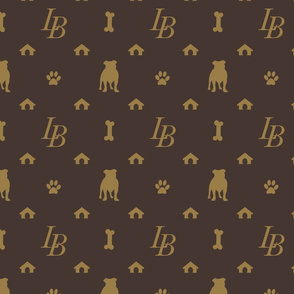 Louis American Bulldog Luxury Dog Attire Print