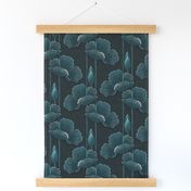 TEAL POPPIES small