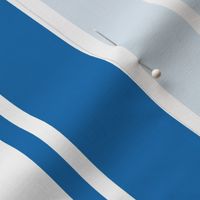 Biscayne Bay Blue and White Vertical French Stripe