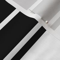 Black and White Horizontal French Stripe