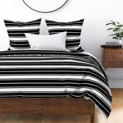 Black and White Horizontal French Stripe