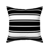 Black and White Horizontal French Stripe