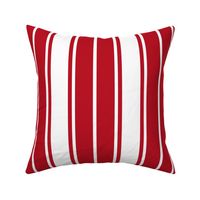 Cherry Orchard Red and White Horizontal French Stripe