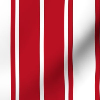 Cherry Orchard Red and White Horizontal French Stripe