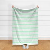 Mint Foam and White Vertical French Stripe
