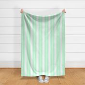 Mint Foam and White Vertical French Stripe