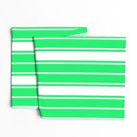  Lime Green Mojito and White Vertical French Stripe 