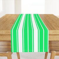  Lime Green Mojito and White Vertical French Stripe 