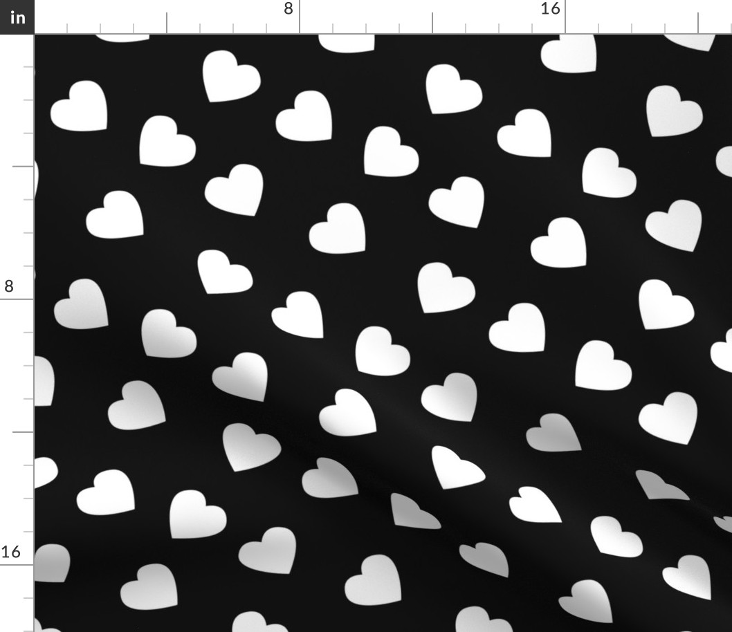 Hearts_ black and white