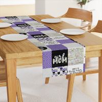 Girl Mom//Purple - Wholecloth Cheater Quilt 