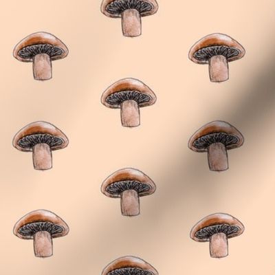 brown mushroom (peach)