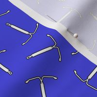 IUD birth control contraception in blue