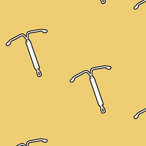 IUD Contraceptive Birth Control in Yellow, XL
