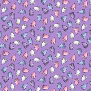 Menstrual cups, Ditsy Period in Purple, M