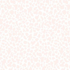 Giraffe Fur- small - Blush White