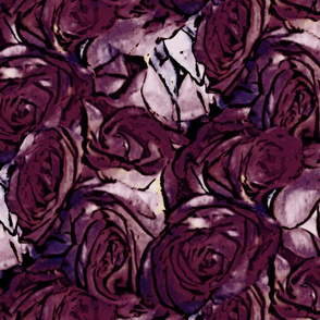 Haddyr ~ Pen & Ink Style Roses