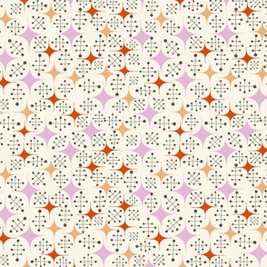 MCM Stars and Dots-Pink and Red