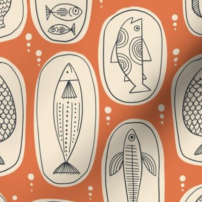 Fish plates-Terracotta