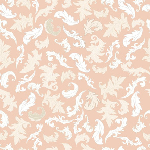 Acanthus pattern light peach