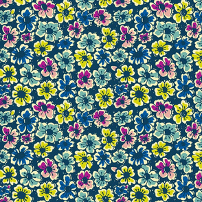 Anna's flowers (navy)50