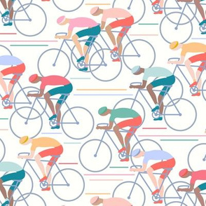 Tour de Force medium scale in coral teal by Pippa Shaw