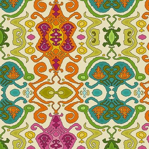 fantastical ikat cream