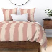 Stripe - Rococo - Large- Rose, Pale Rose