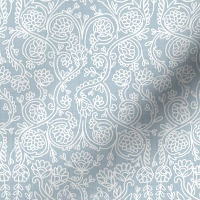 Batik Rococo Baby Blue