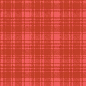 Red on Pink Plaid