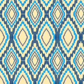 Ikat rhombus sky