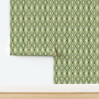 Ikat rhombus green