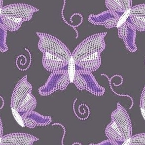Leah's Butterfly Dreams - Lilac and Grey
