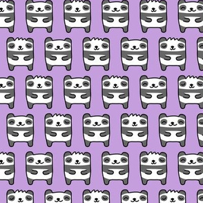 cute pandas - purple - LAD21