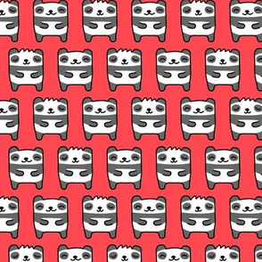 cute pandas -red - LAD21