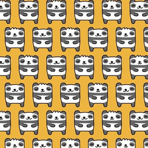 cute pandas -yellow - LAD21