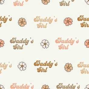 daddy's girl fabric - cute boho neutral floral design