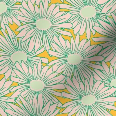 Retro Daisy Yellow