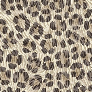 leopard fur animal print / sand