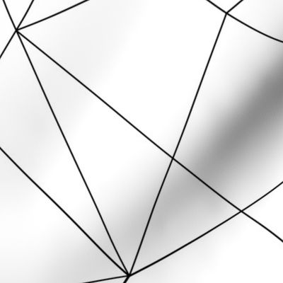 Black and White Geo Abstract Lines Seamless