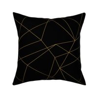 Black Gold Geo Abstract Lines Seamless