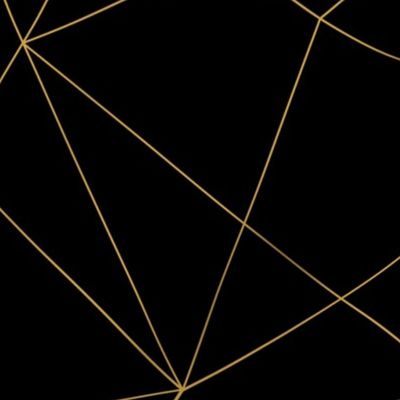 Black Gold Geo Abstract Lines Seamless