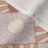 Geometric Sun Abstract Mid Century Modern Boho