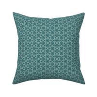 Chennai - Vintage Boho Geometric - Textured Teal Small Scale