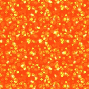Small Sparkly Bokeh Pattern - Orange Red Color