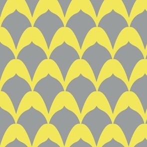 Neo Art Deco Yellow and grey