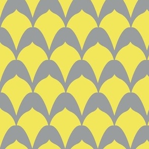 Neo Art Deco Yellow and grey