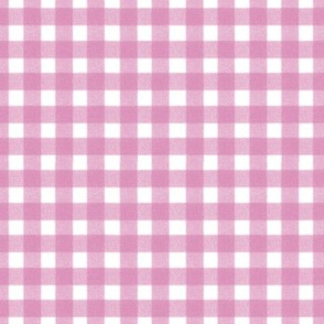 White with pink gingham small