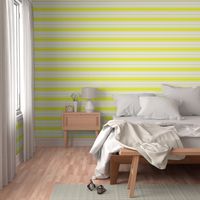 Bright Sunshine Yellow and White Horizontal French Stripe