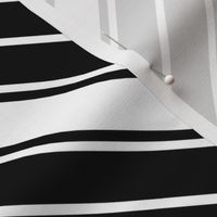 Black and White Chevron French Stripe Repeat